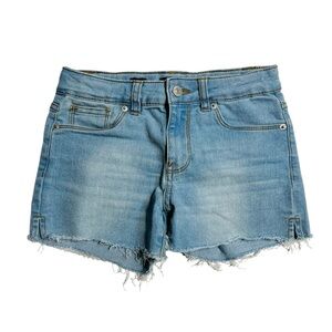 Hudson Jeans Blue Raw Hem Denim‎ Shorts